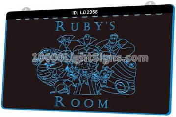 LD2958 Cartoon Anime Character Rubys Room