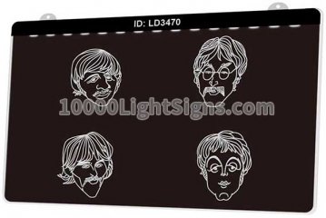 LD3470 The Beatles Band Music Head