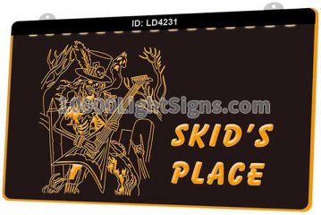 LD4231 Rock Guitarist Punk Ghost Skids Place