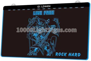 LD4404 Rock Guitarist Punk Ghost Live Free Rock Hard