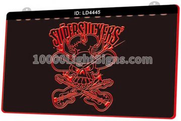 LD4445 Supersuckers Rock Band Guita Skull