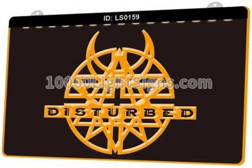 LS0159 Disturbed Rock N Roll Music Pub