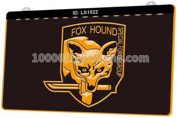 LS1522 Metal Gear Solid Fox Badge Wolf
