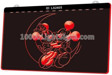LS2405 Mickey Minnie Mouse Ride Moon Disney