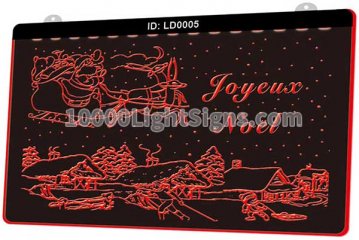 LD0005 Merry Christmas Joyeux Noel