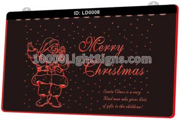 LD0008 Merry Christmas Sanla Claus is a very Hind man who gives cols of gifts to the children
