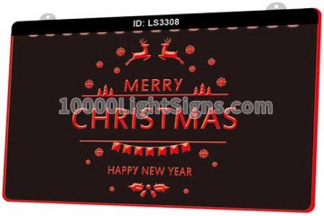 LS3308 Merry Christmas Happy New Year