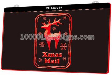 LS3310 Merry Christmas Happy New Year Xmas Mail