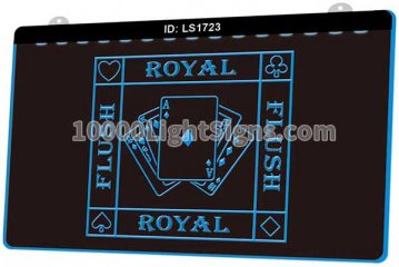 LS1723 Royal Flush Casino Poker Game Room