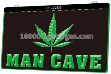 LD0530 Smoke Cannabis Man Cave