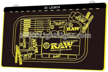 LD3974 Raw Wooden Cigarette Holder Double Barrel Hemp Wick