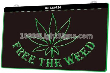 LS0724 Free THe Weed Smoke Cannabis