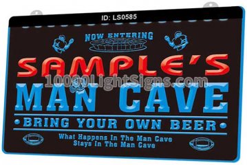 LS0585 Personalized Custom Mens Rugby Beer Bar