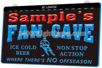 LS4722 Name Personalized Custom Fan Cave Beer Bar