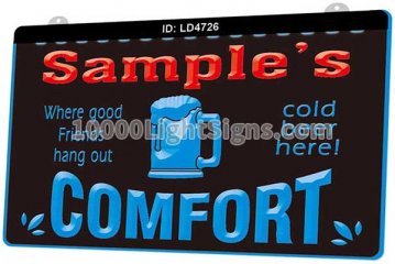 LS4726 Name Personalized Neighborhood Comfort Beer Bar Pub