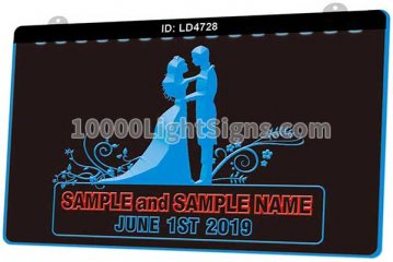 LS4728 Name Personalized CustomHappily Ever After Married