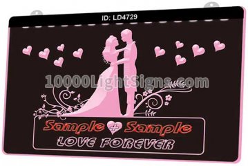 LS4729 Name Personalized Custom Love Marry Happily