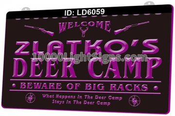 LD6059 Welcome Deer Camp Beware of Big Racks