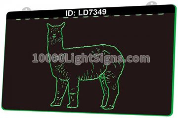 LD7349 Alpaca Llama Pet Animals