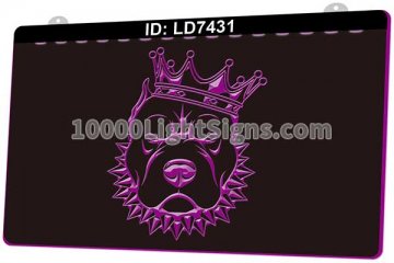 LD7431 Head dog in Crown Royalty