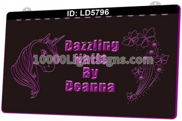 LD5796 Dazzling Nails By Deanna Unicorn Flower
