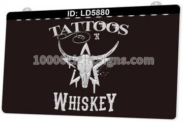 LD5880 Tattoos Dallas Cowboys Whiskey