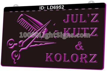 LD6952 Hair Salon Barber Open Kutz Julz