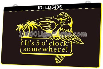 LD5495 It's 5 O'clock Somewhere Parrot