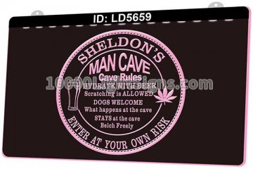 LD5659 Man Cave Rules Bar
