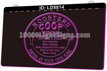 LD5814 Roosters Coop Rules Hydrate With Beer Bar