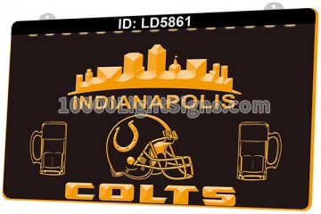 LD5861 Indianapolis Colts AFC NFL Helmet Sports Beer Bar