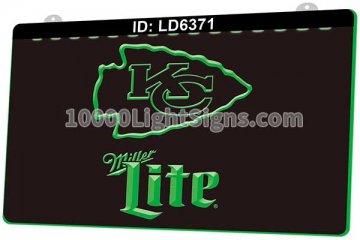 LD6371 Kansas City Chiefs AFC NFL Sports Miller Lite Beer