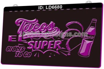 LD6680 Tacos El Super Orders To Go Drink