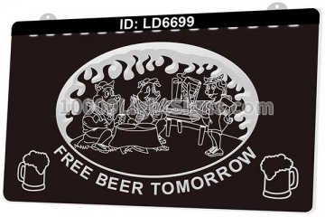 LD6699 Free Beer Tomorrow Bar Grill