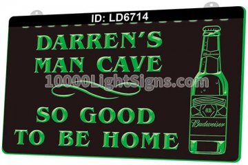 LD6714 Darren's Man Cave So Good To Be Home Beer
