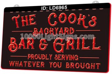 LD6965 The Cook's Backyard Bar Grill
