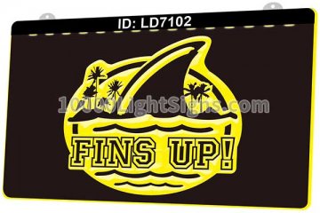 LD7102 Landshark Lager Beer Bar Fins Up
