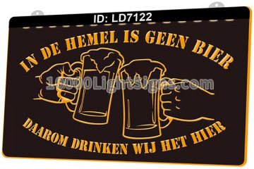 LD7122 In De Hemel Is Geen Bier Daarom Drinken Wij Het Hier Beer Bar