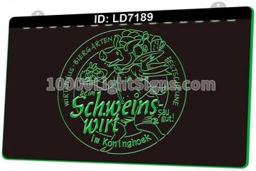 LD7189 Wirtshaus Biergarten Festscheune Schweinswirt Saugut