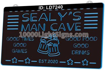 LD7240 Man Cave Good TIme Game Food Drinks