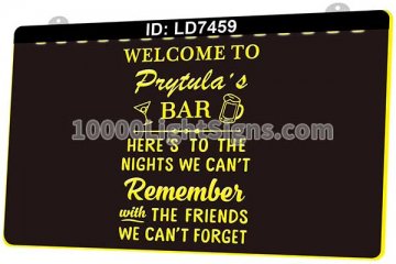LD7459 Welcome to Bar Here's to the Nights We Can't Remember