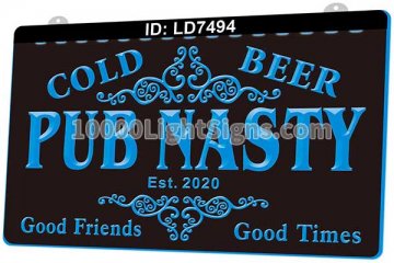 LD7494 Cold Beer Pub Nasty Good Friends TImes