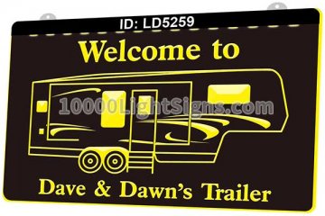 LD5259 Welcome To Dave & Dawn's Trailer