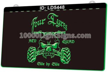 LD5448 ATV Quad Moto Racing  Skull