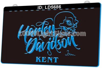 LD5686 Harley Davidson Motor Cycles Skull