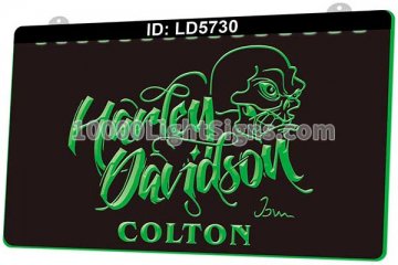 LD5730 Harley Davidson Motor Cycles Skull Colton