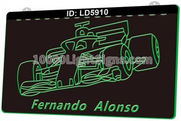 LD5910 Fernando Alonso Race Car Driver