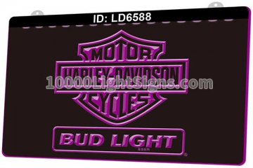 LD6588 Harley Davidson Motorcycle Budweiser Bar