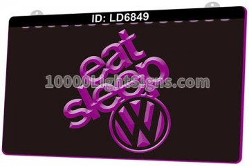LD6849 Eat Sleep VW Car