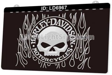 LD6967 Harley Davidson Motorcycles Skull